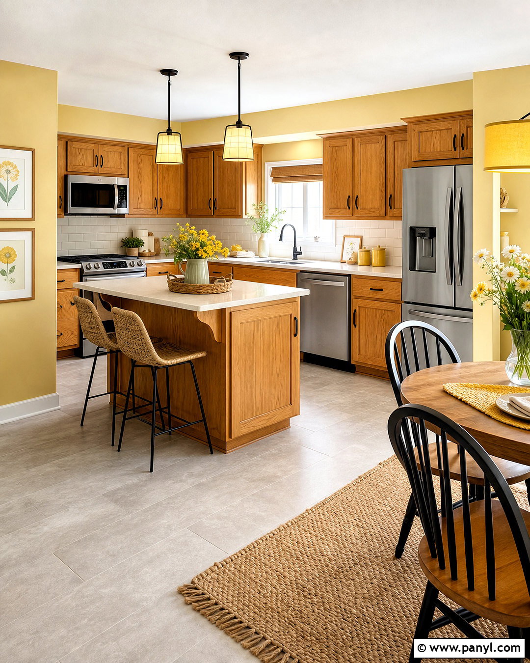 Honey Oak And Butter Yellow - 20 honey oak color palette ideas