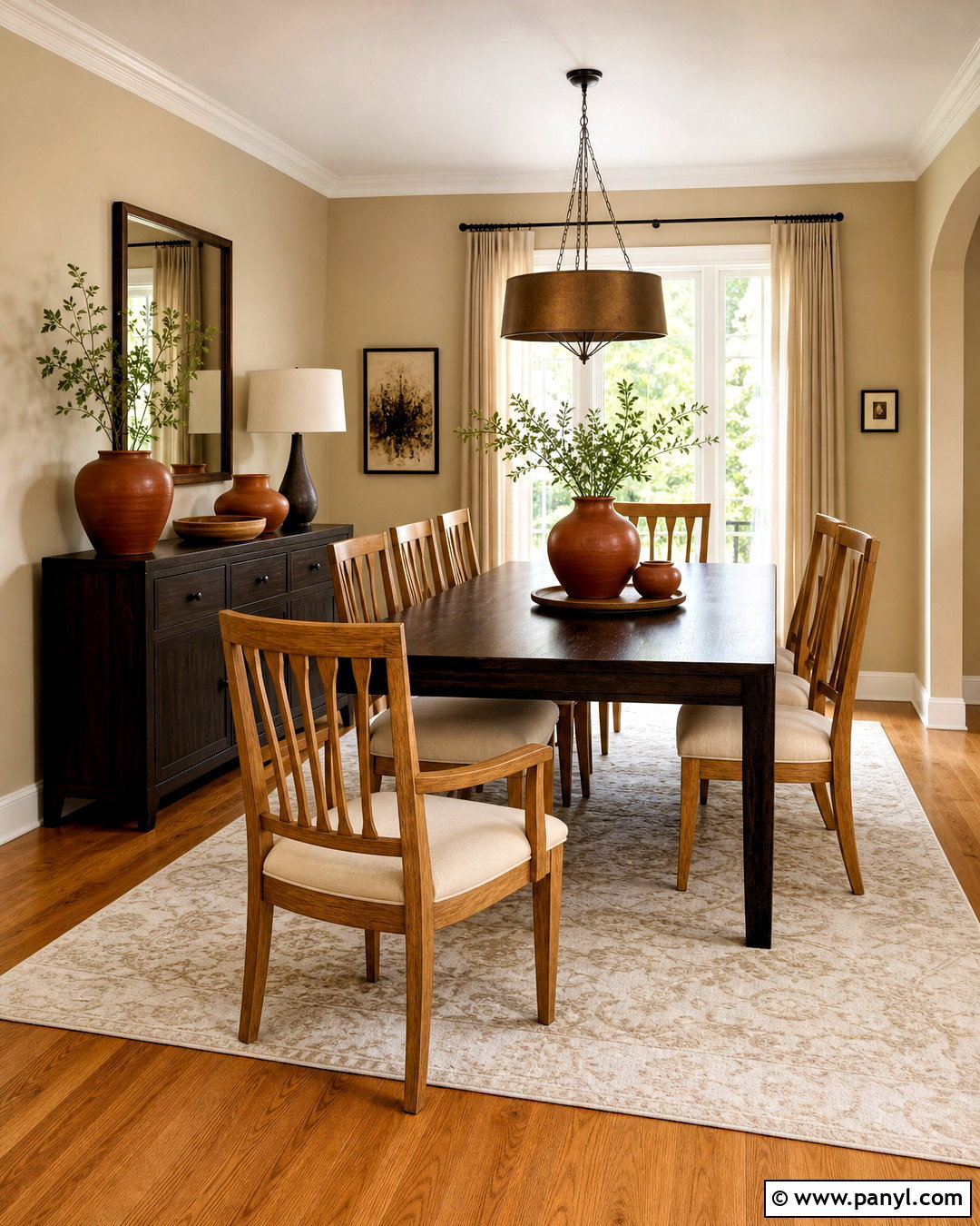 Honey Oak And Dark Brown Wood Combination - 20 wood color combination ideas