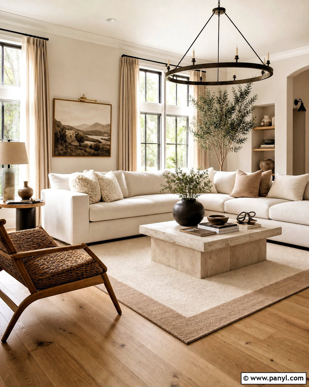 Honey Oak Floors With Cream And Beige Decor - 20 honey oak floors living room ideas