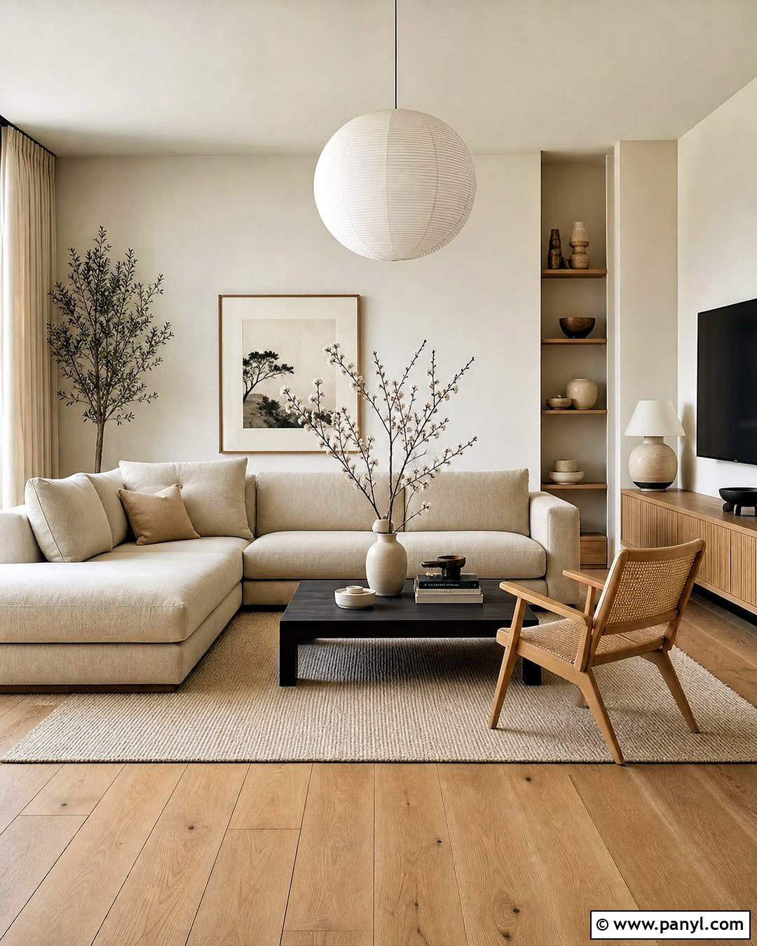 Honey Oak Floors With Japandi Decor - 20 honey oak floors living room ideas