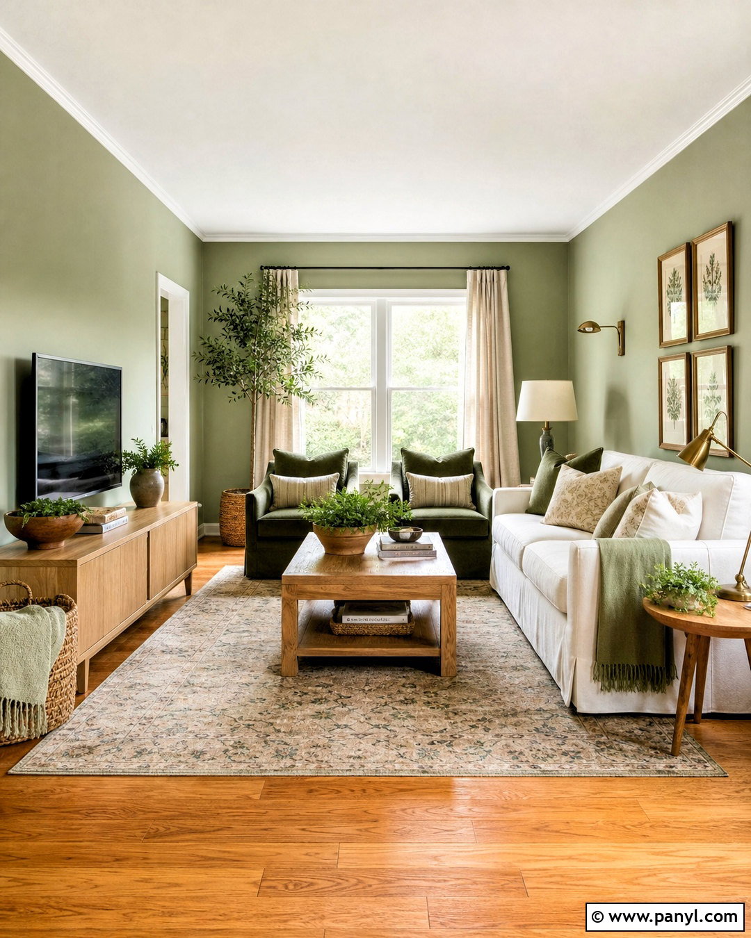 Honey Oak Floors With Sage Green Walls - 20 honey oak floors living room ideas