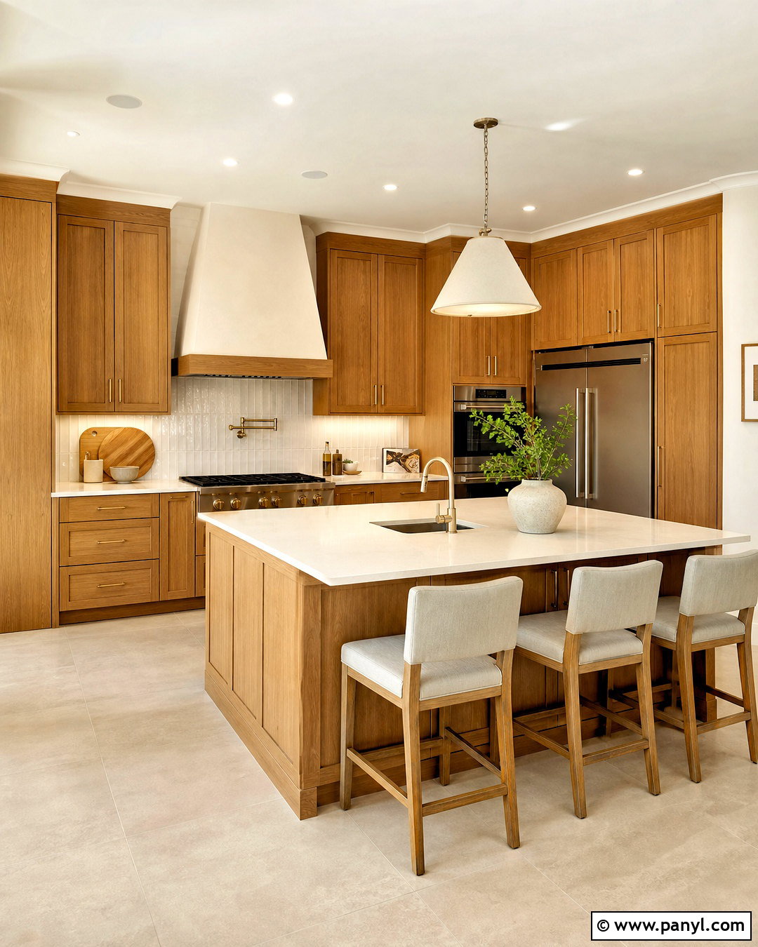 Honey Oak Kitchen - 20 warm toned kitchen ideas