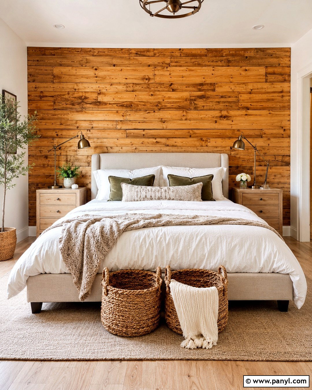 Honey Pine Pallet Wall - 20 Pallet Wall Stain Colors
