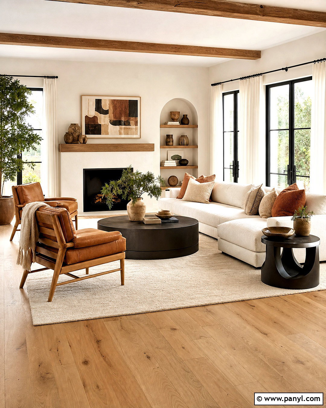 Honey Wood Floors With Cream Furniture - 20 honey wood floors