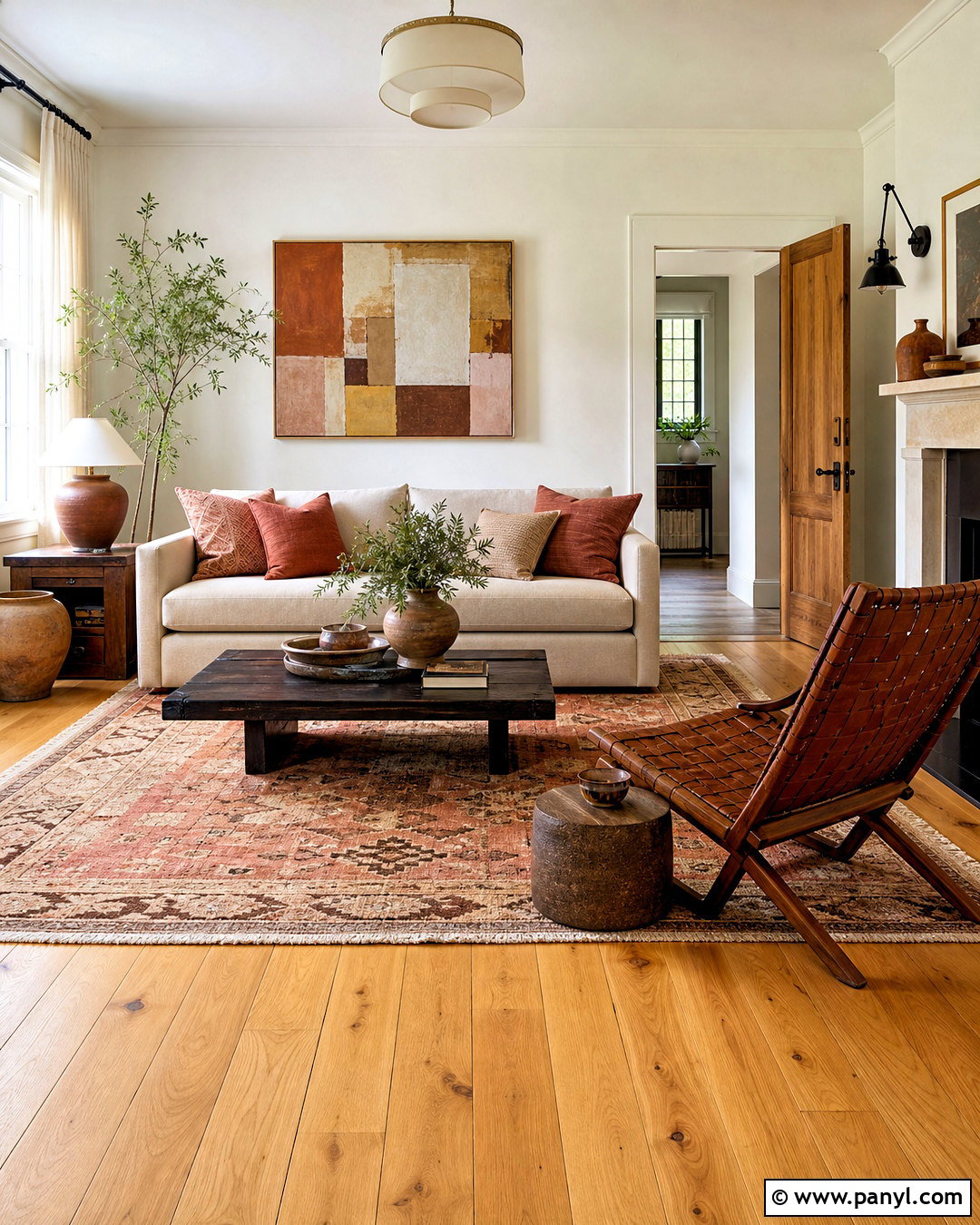 Honey Wood Floors With Terracotta Decor - 20 honey wood floors