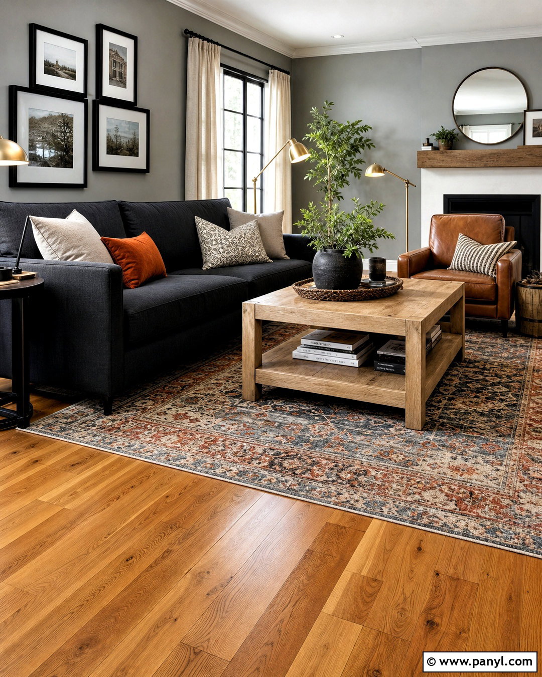 Honey Wood Floors With Warm Gray Walls - 20 honey wood floors