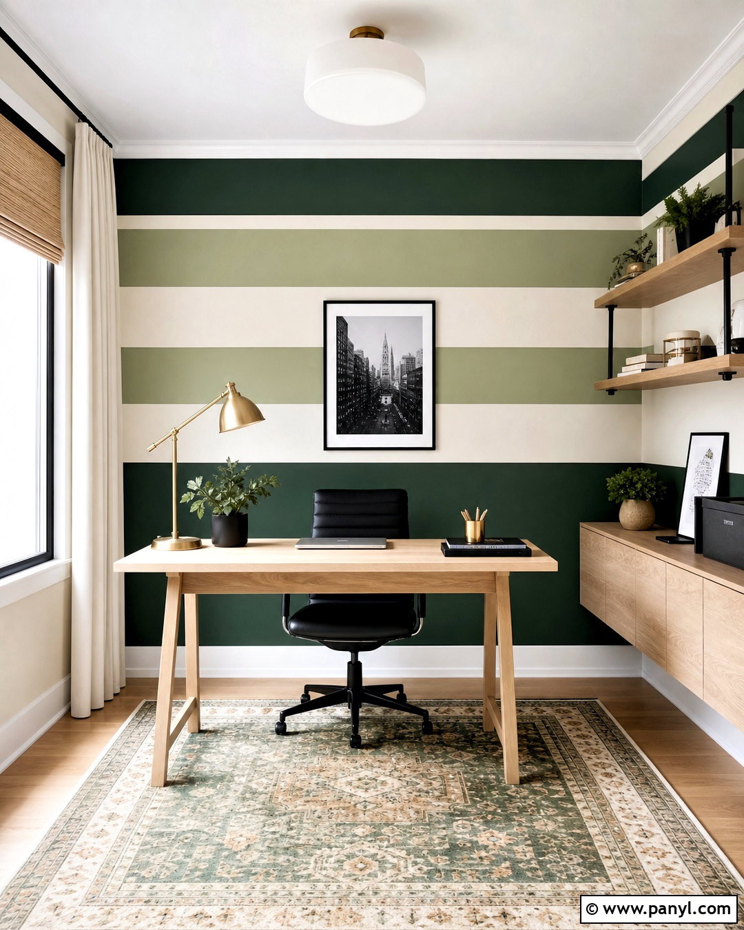 Horizontal Stripe Accent Wall Paint - 20 accent wall paint designs