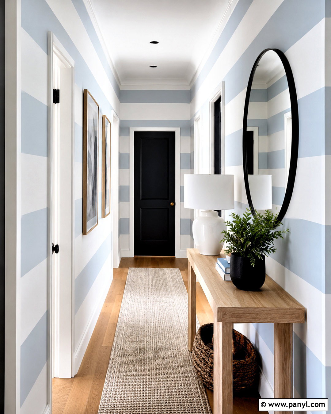 Horizontal Stripe Pattern Wall Painting - 20 pattern wall painting ideas