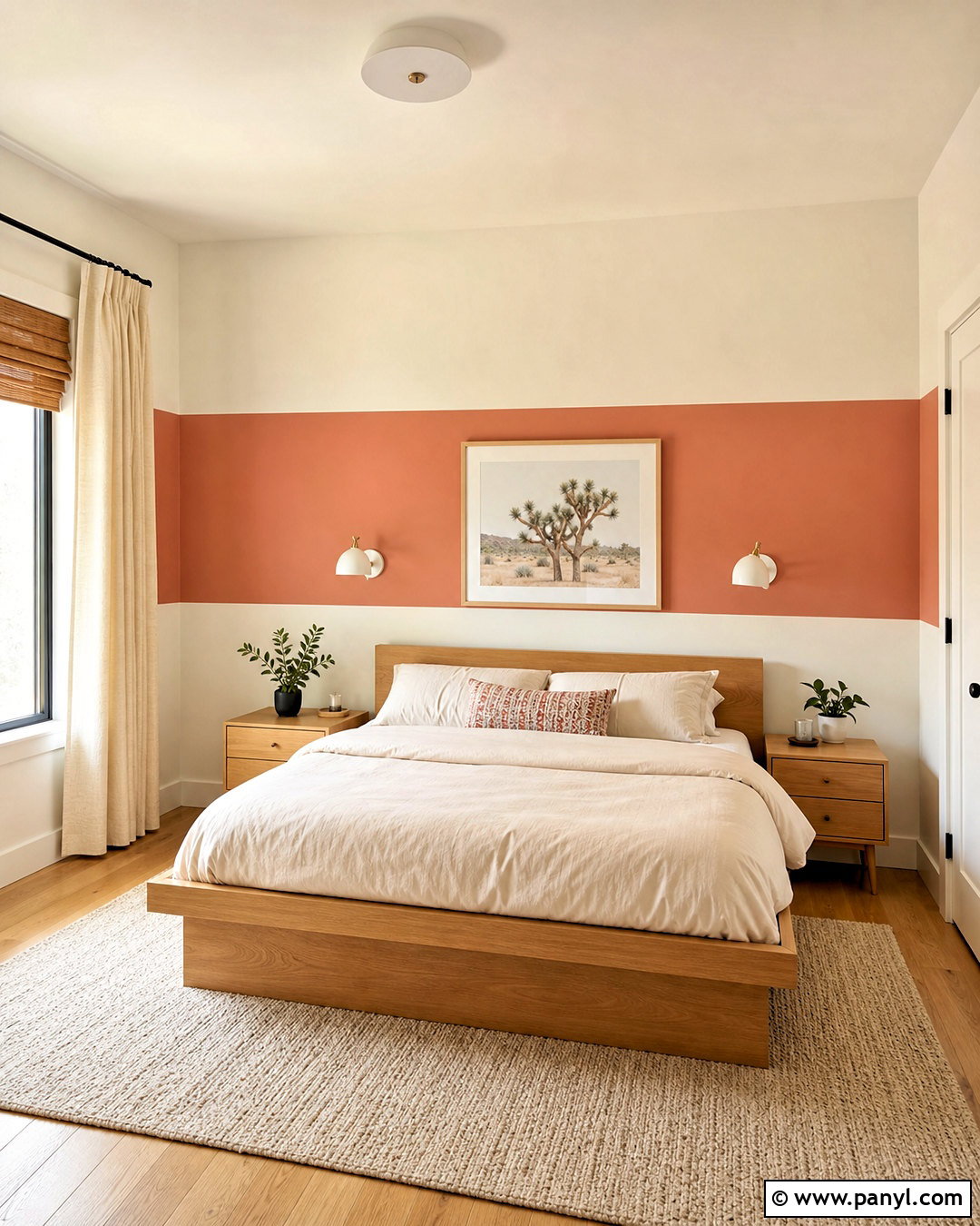 Horizontal Stripe Small Bedroom - 20 room wall painting ideas