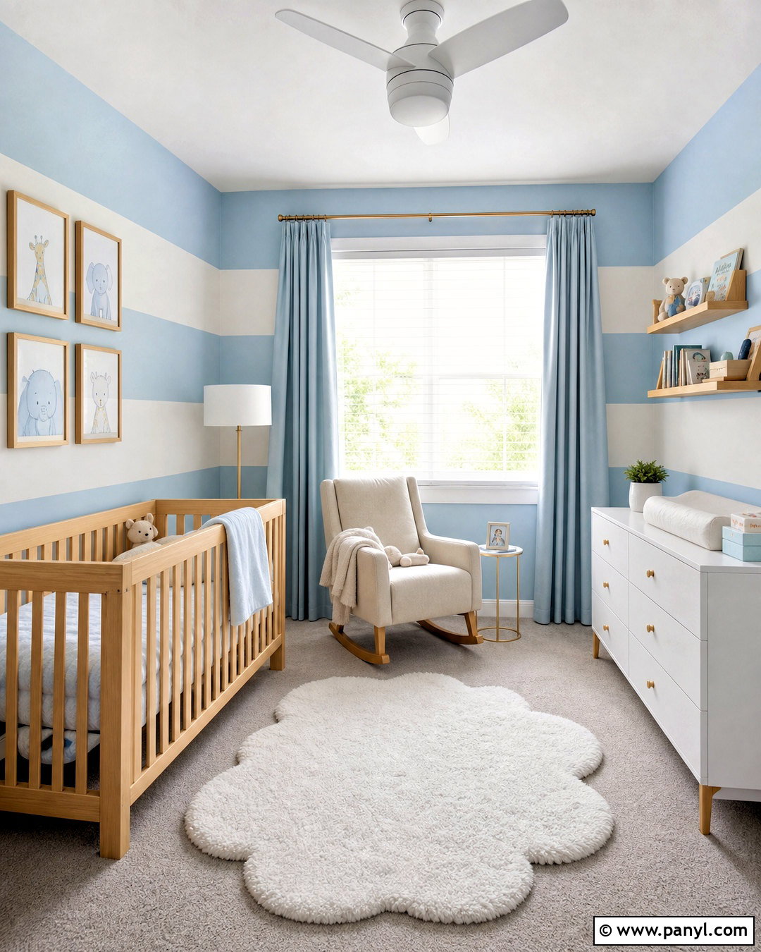Horizontal Stripe Wall Paint - 20 wall paint designs