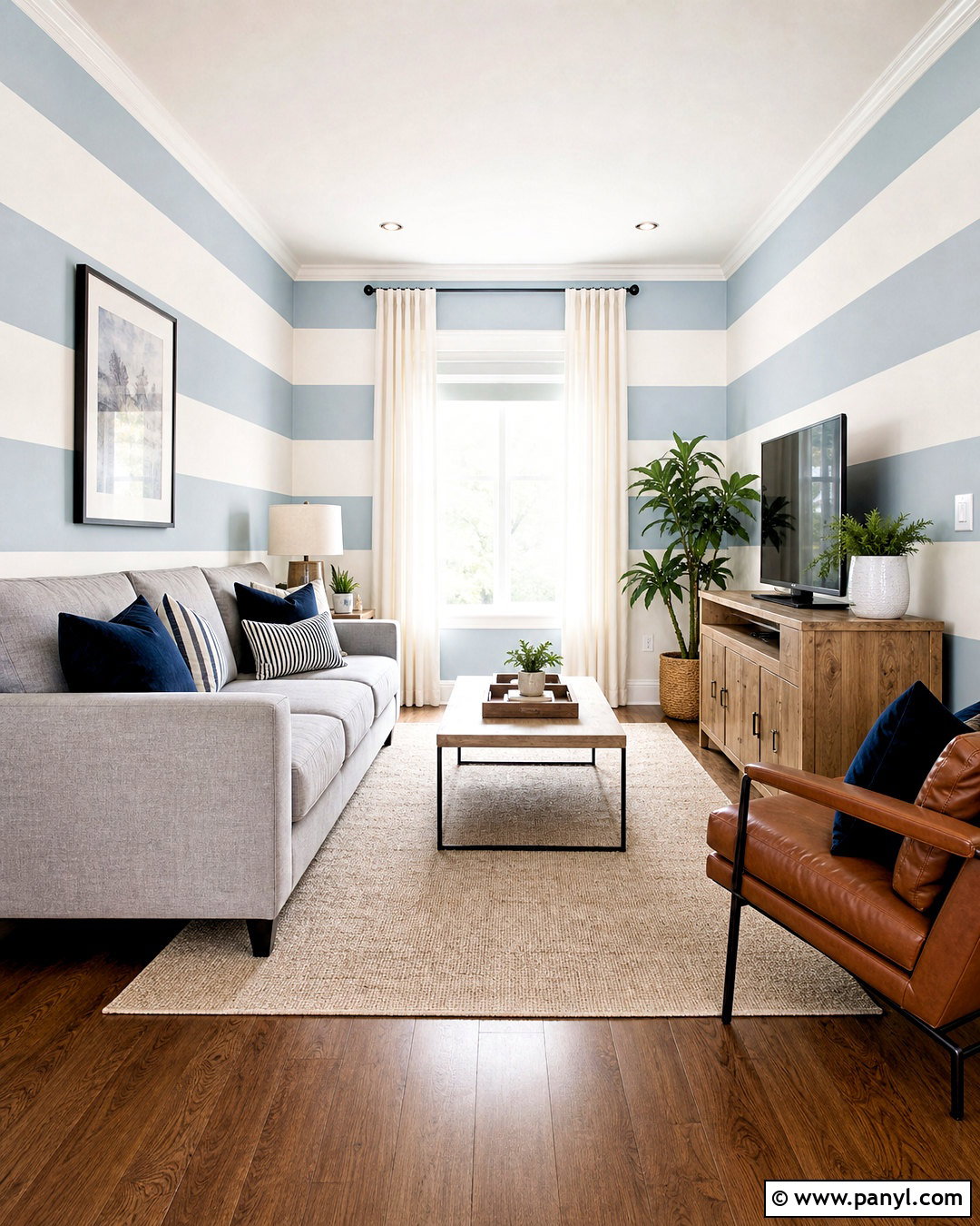 Horizontal Stripe Wall Paint Pattern - 20 wall paint patterns living room ideas