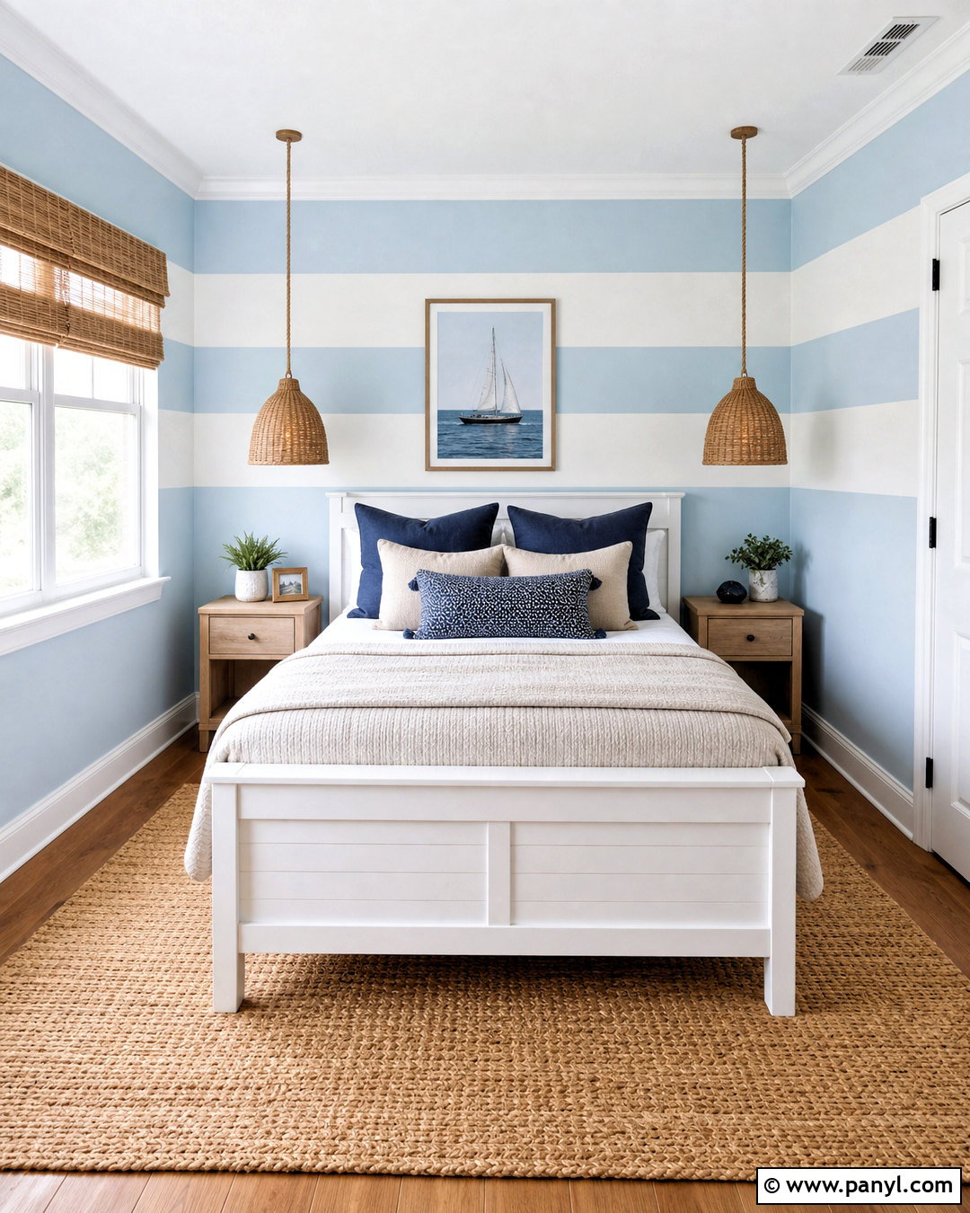 Horizontal Stripe Wall Paint Pattern - 20 wall paint patterns