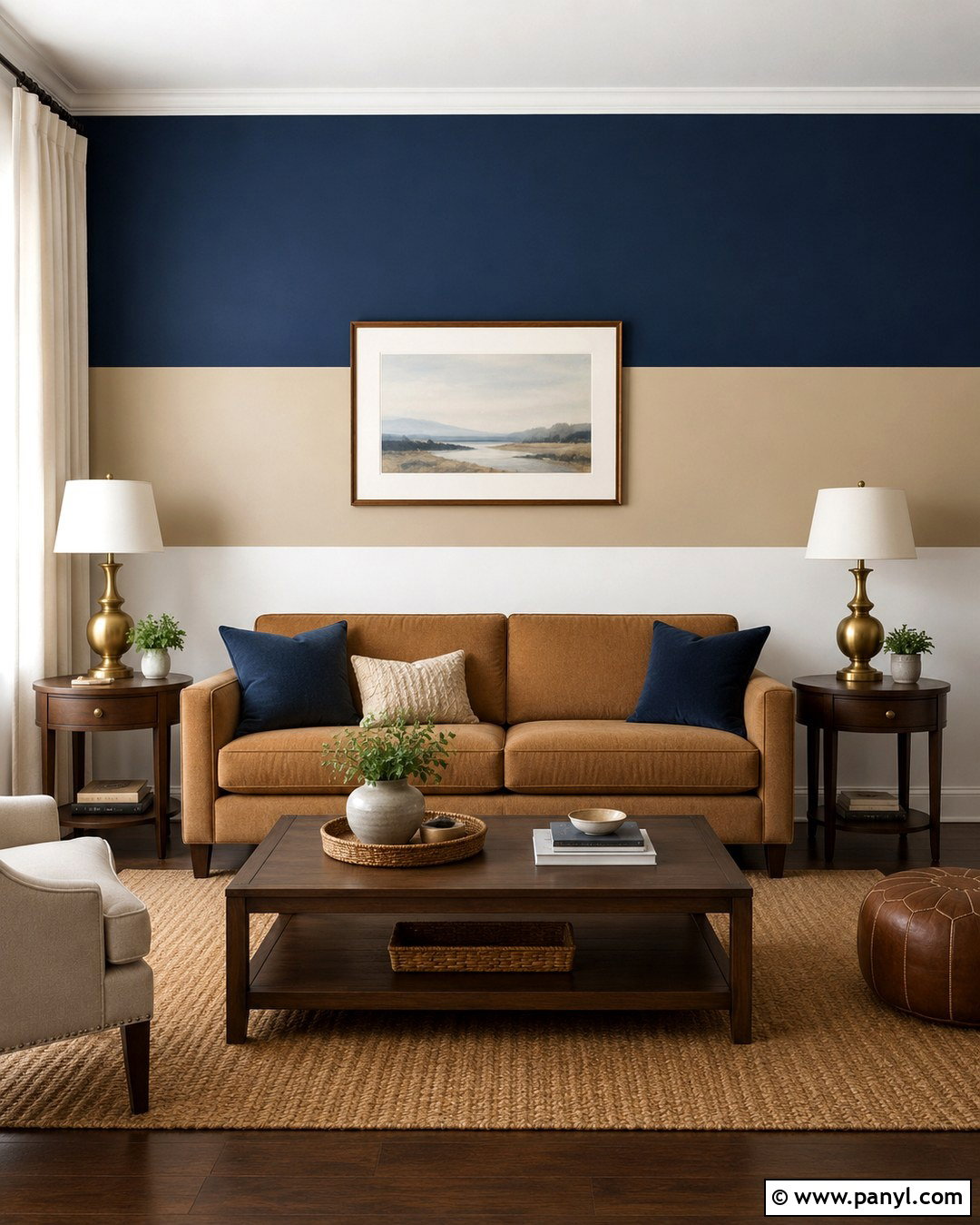 Horizontal Tricolor Wall - 20 Tricolor Wall Ideas