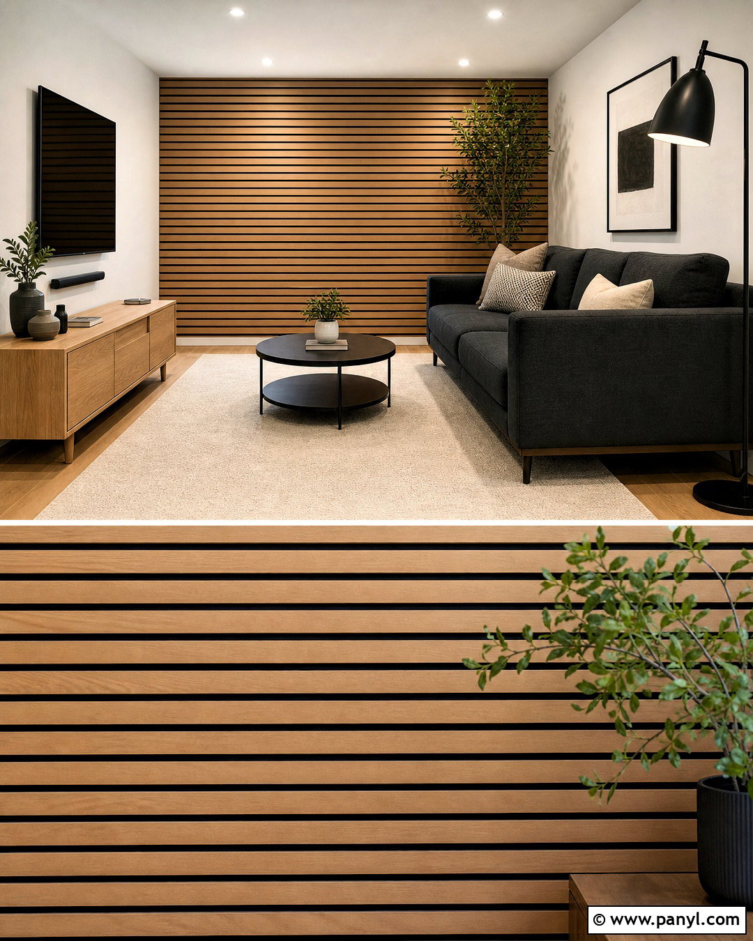 Horizontal Wood Slat Wall - 20 slat wall ideas