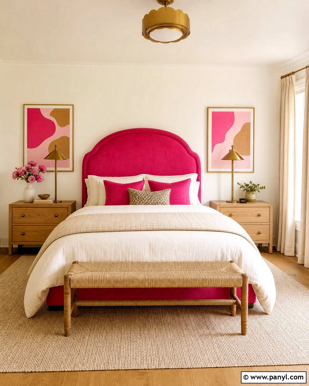 Hot Pink And Beige Bedroom - 20 hot pink bedroom ideas