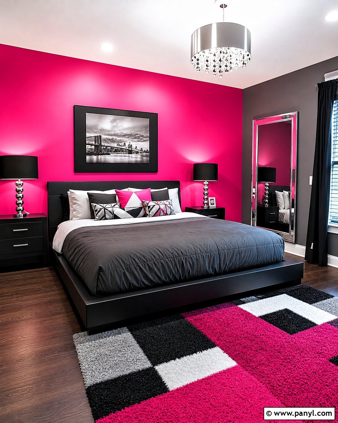 Hot Pink And Black Bedroom - 20 hot pink bedroom ideas