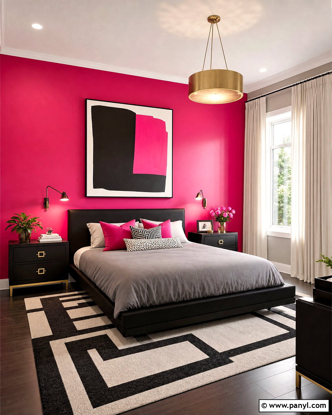 Hot Pink And Black Bedroom - 20 hot pink room ideas