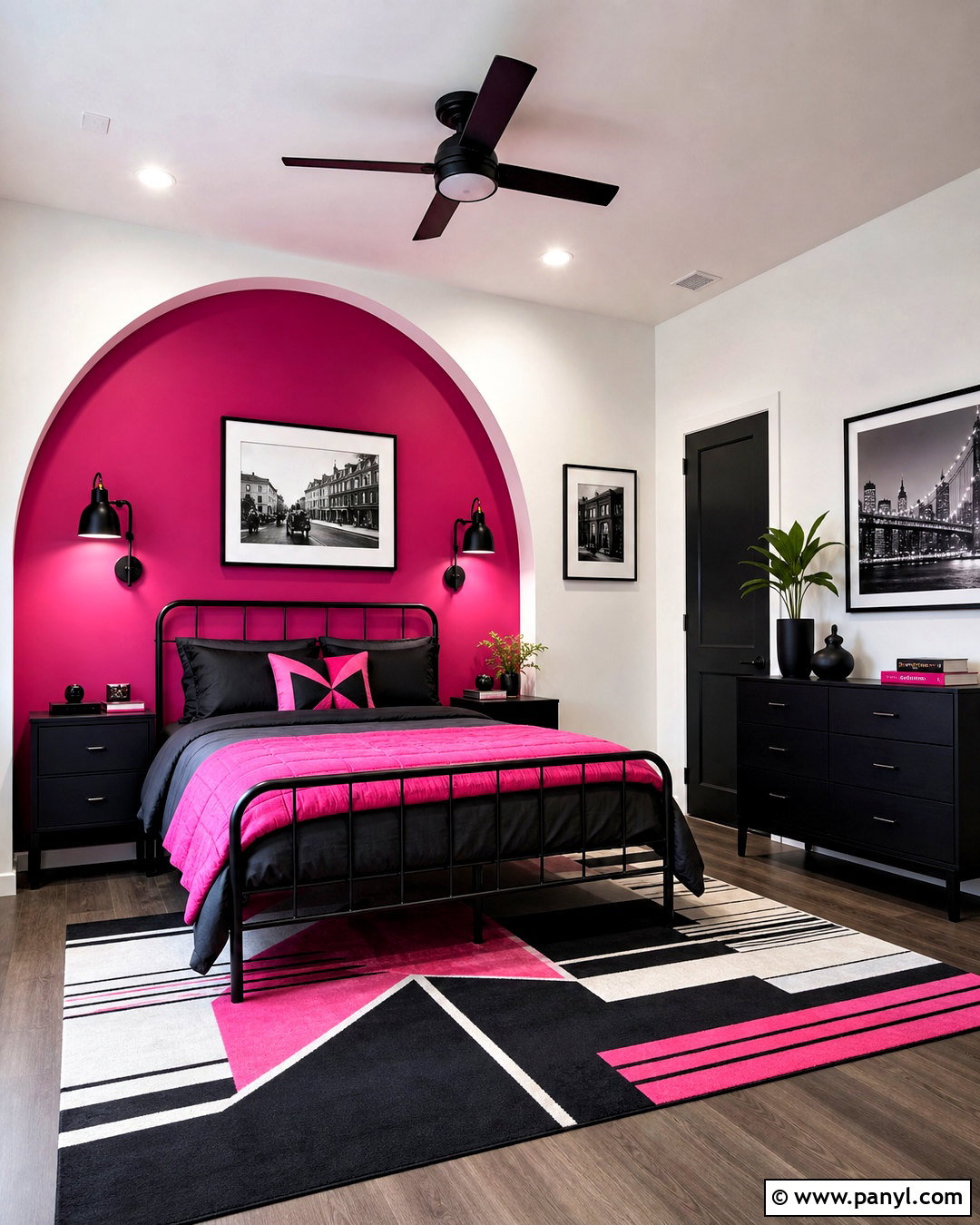 Hot Pink And Black Bedroom - 20 hot pink bedroom aesthetic ideas