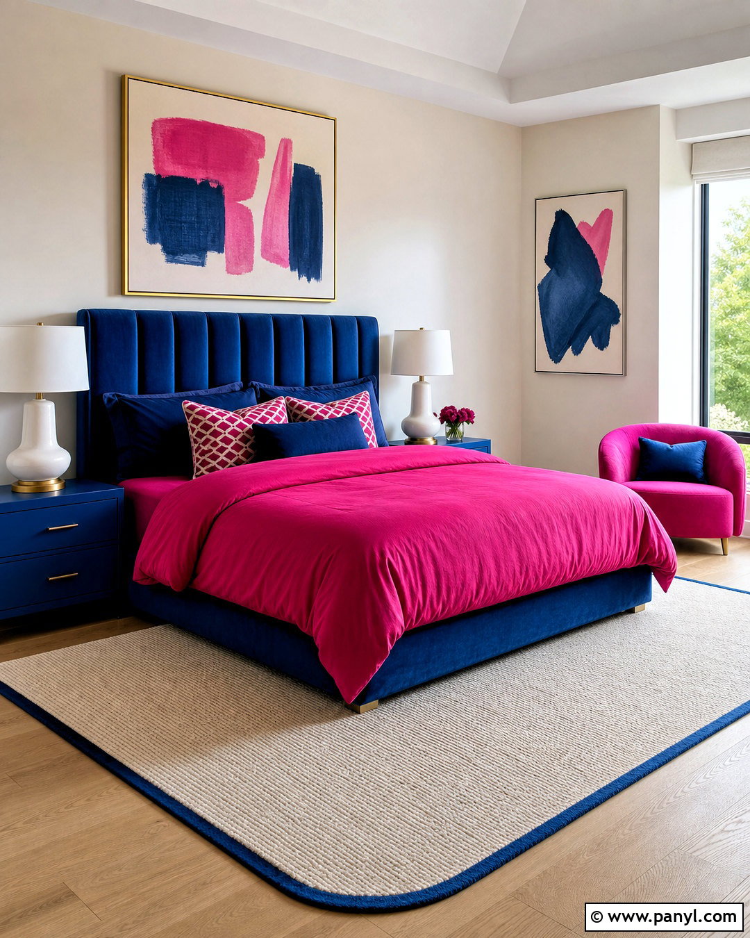 Hot Pink And Cobalt Blue Room - 20 hot pink room aesthetic ideas