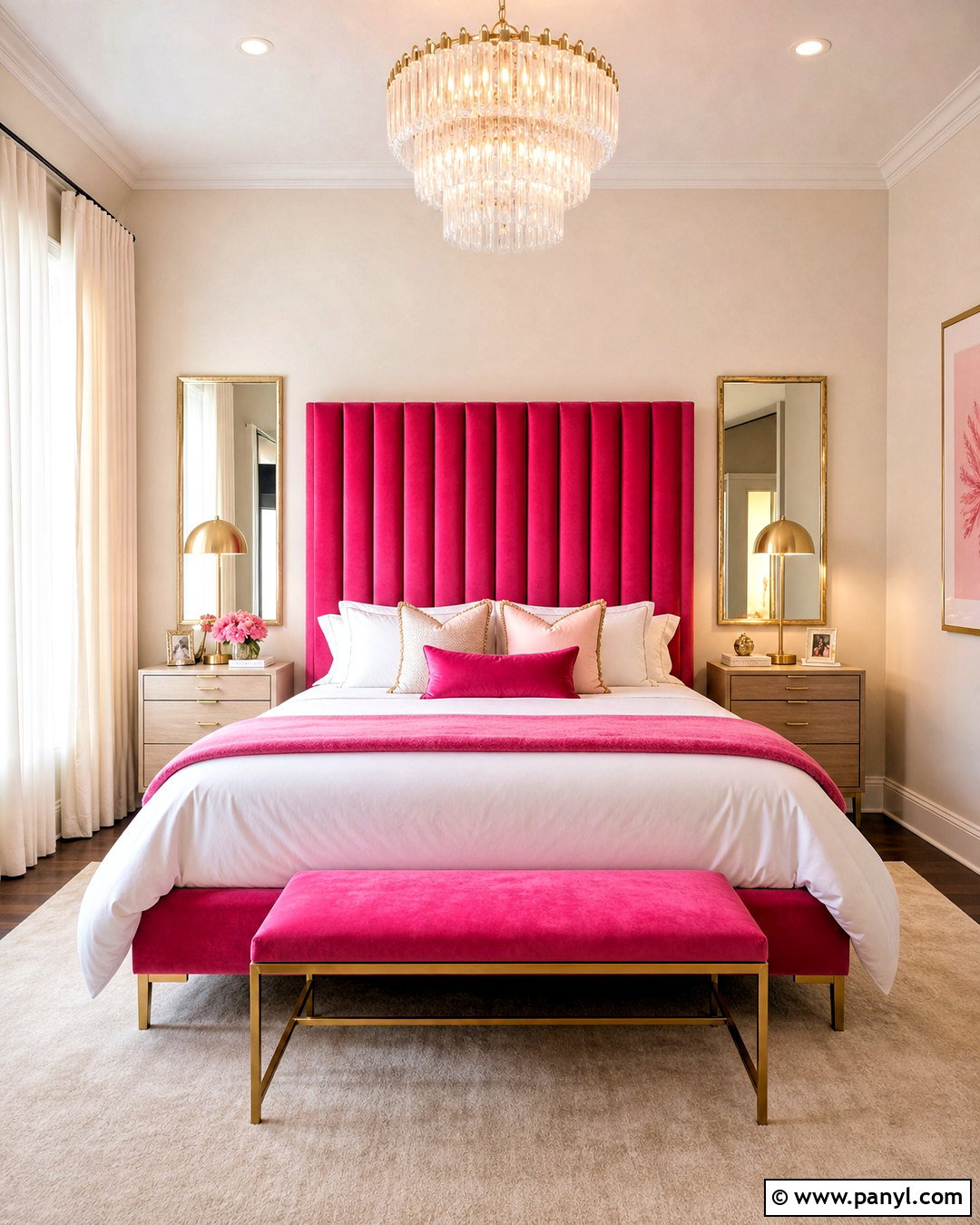 Hot Pink And Gold Bedroom - 20 hot pink bedroom ideas