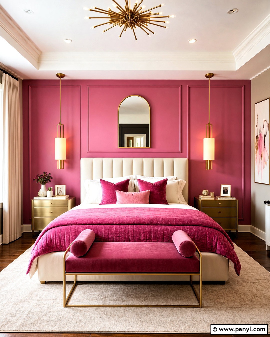 Hot Pink And Gold Bedroom - 20 hot pink bedroom aesthetic ideas