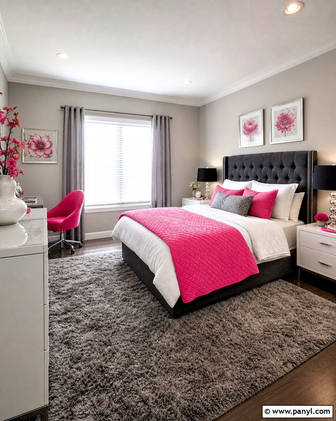 Hot Pink And Gray Room - 20 hot pink room aesthetic ideas