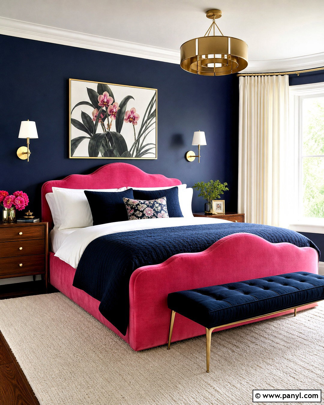 Hot Pink And Navy Bedroom - 20 hot pink bedroom ideas