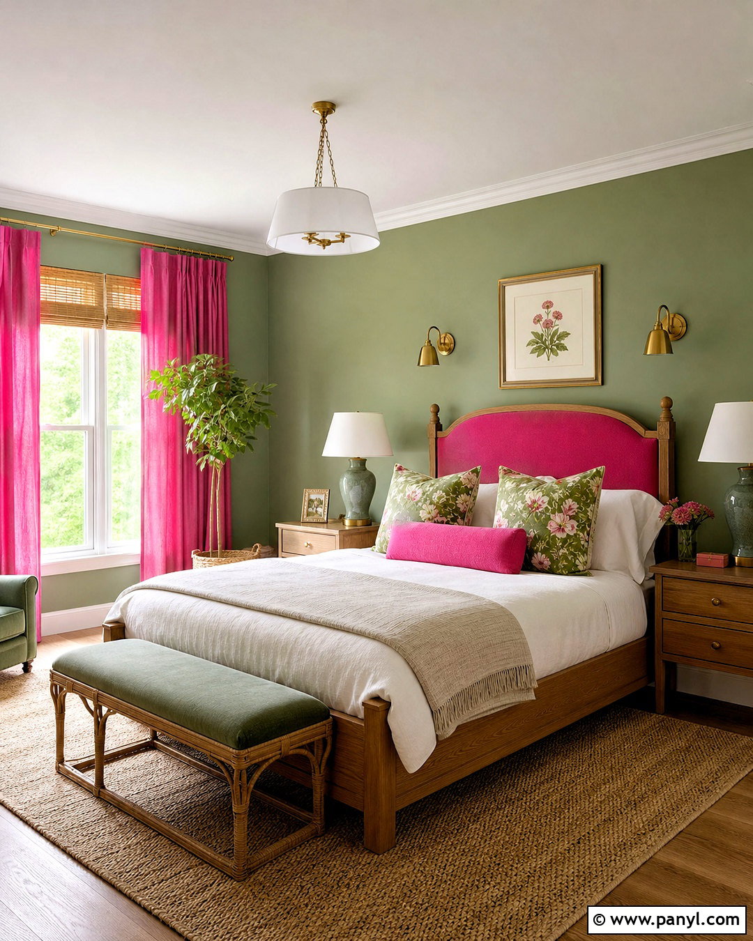 Hot Pink And Sage Green Bedroom - 20 hot pink bedroom ideas