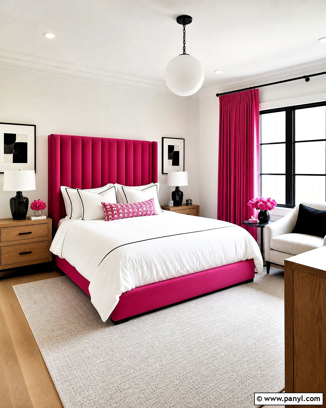 Hot Pink And White Bedroom - 20 hot pink bedroom ideas