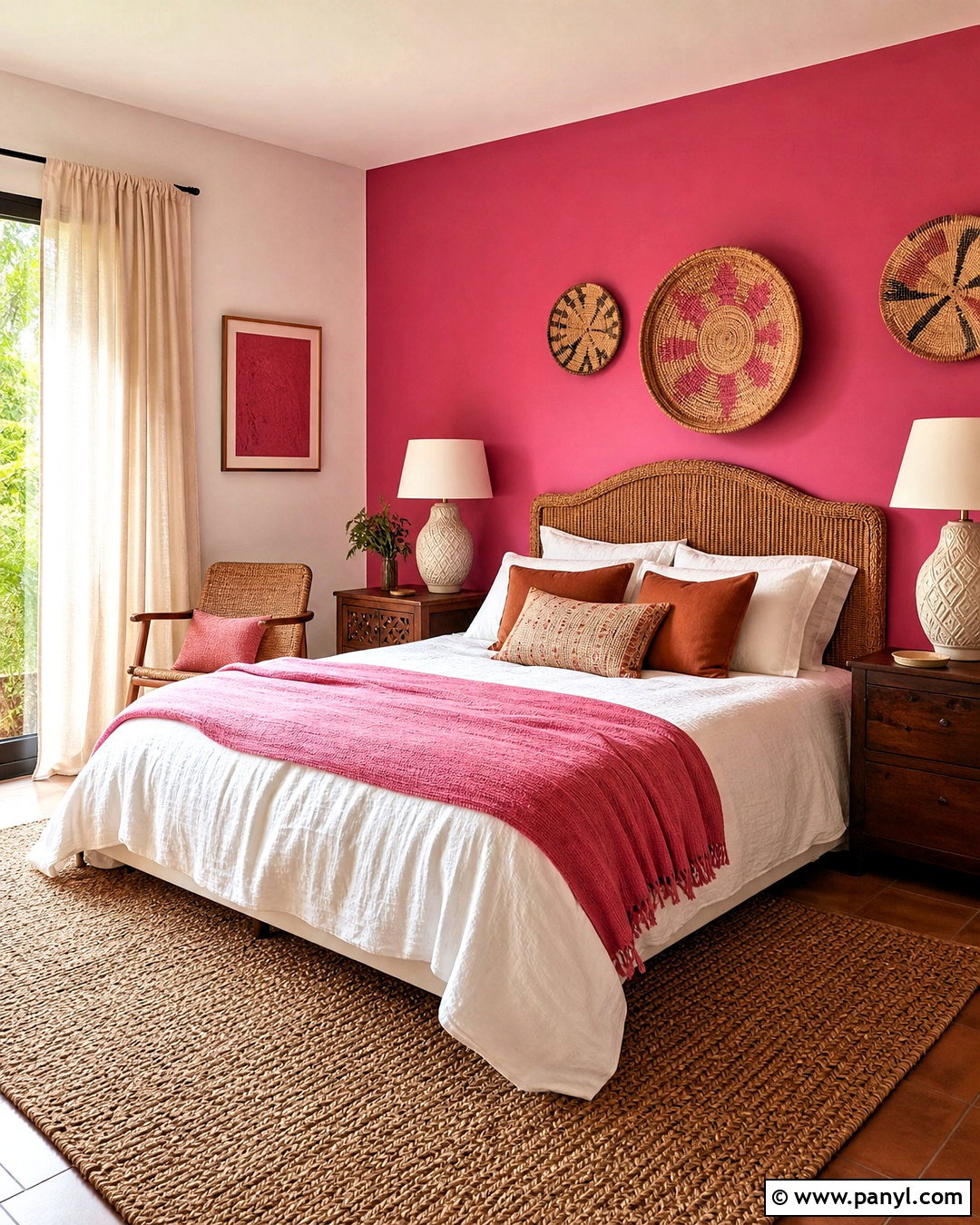 Hot Pink Boho Room - 20 hot pink room aesthetic ideas