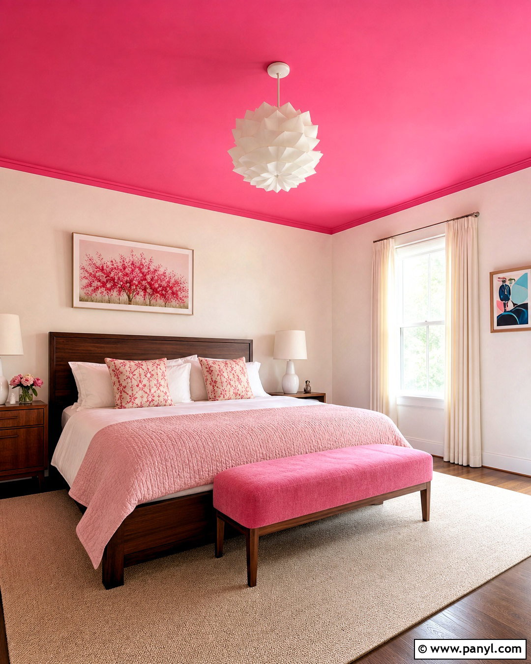 Hot Pink Ceiling Bedroom - 20 hot pink bedroom ideas
