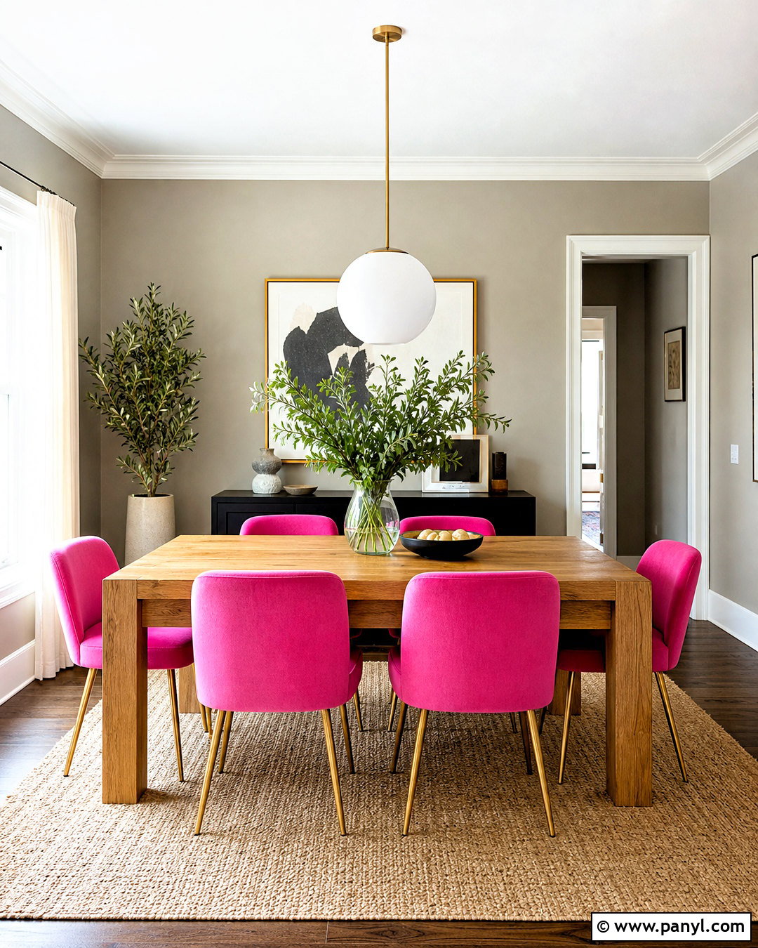 Hot Pink Dining Chairs With Wood Table - 20 hot pink furniture ideas