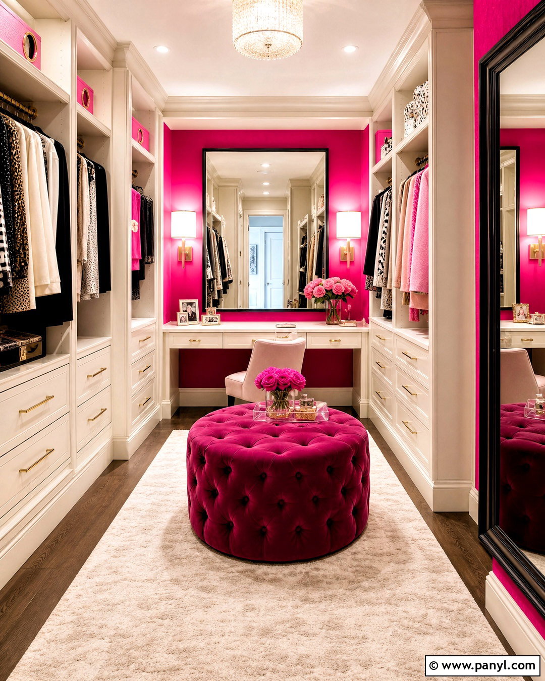 Hot Pink Dressing Room - 20 hot pink room decor ideas
