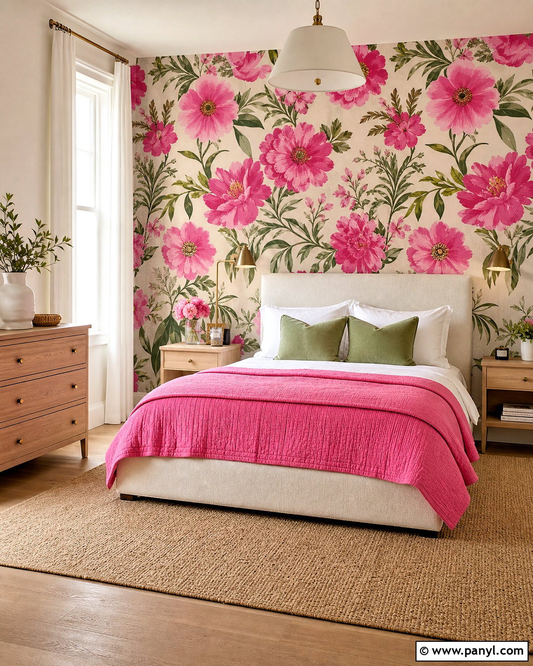 Hot Pink Floral Bedroom - 20 hot pink bedroom aesthetic ideas