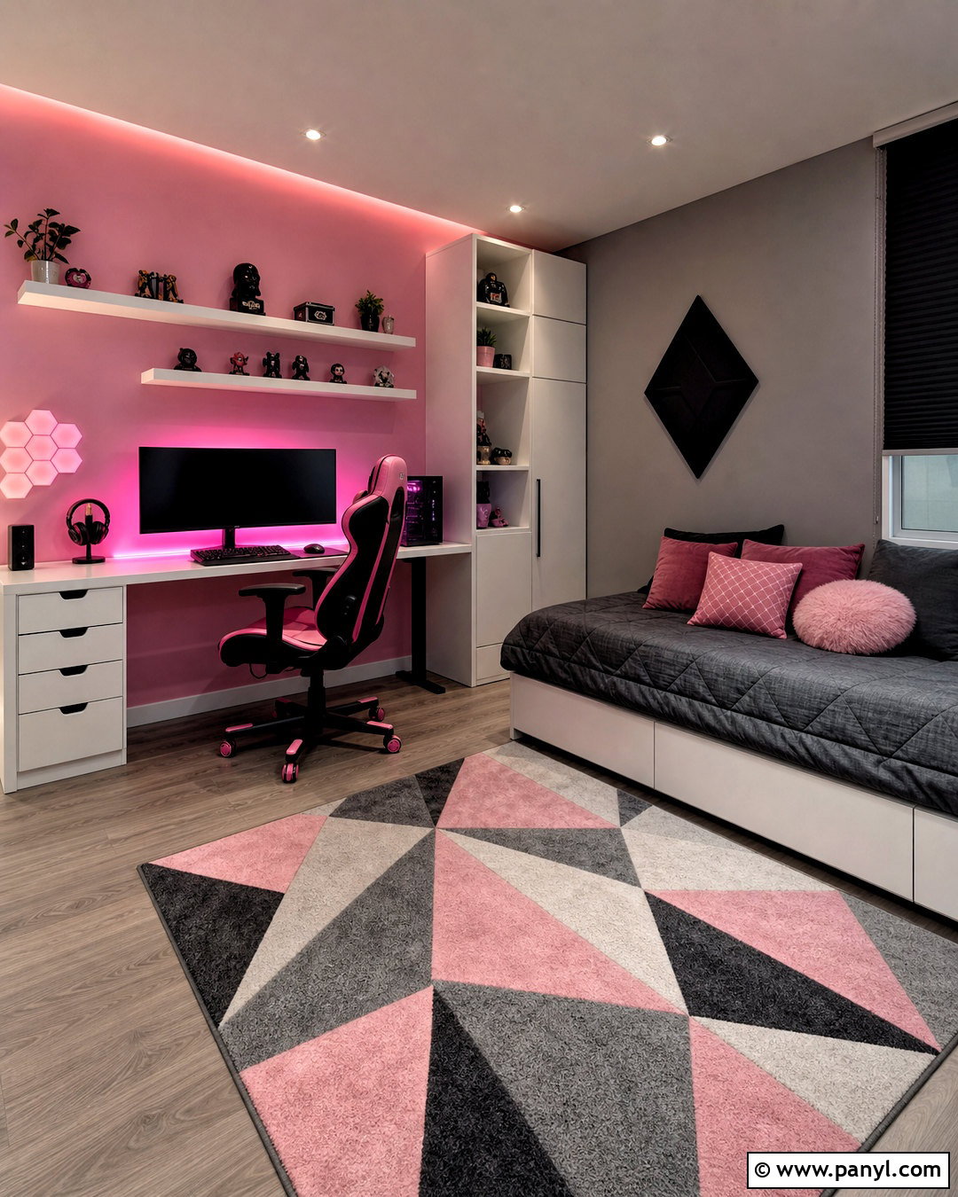 Hot Pink Gaming Room - 20 hot pink room aesthetic ideas