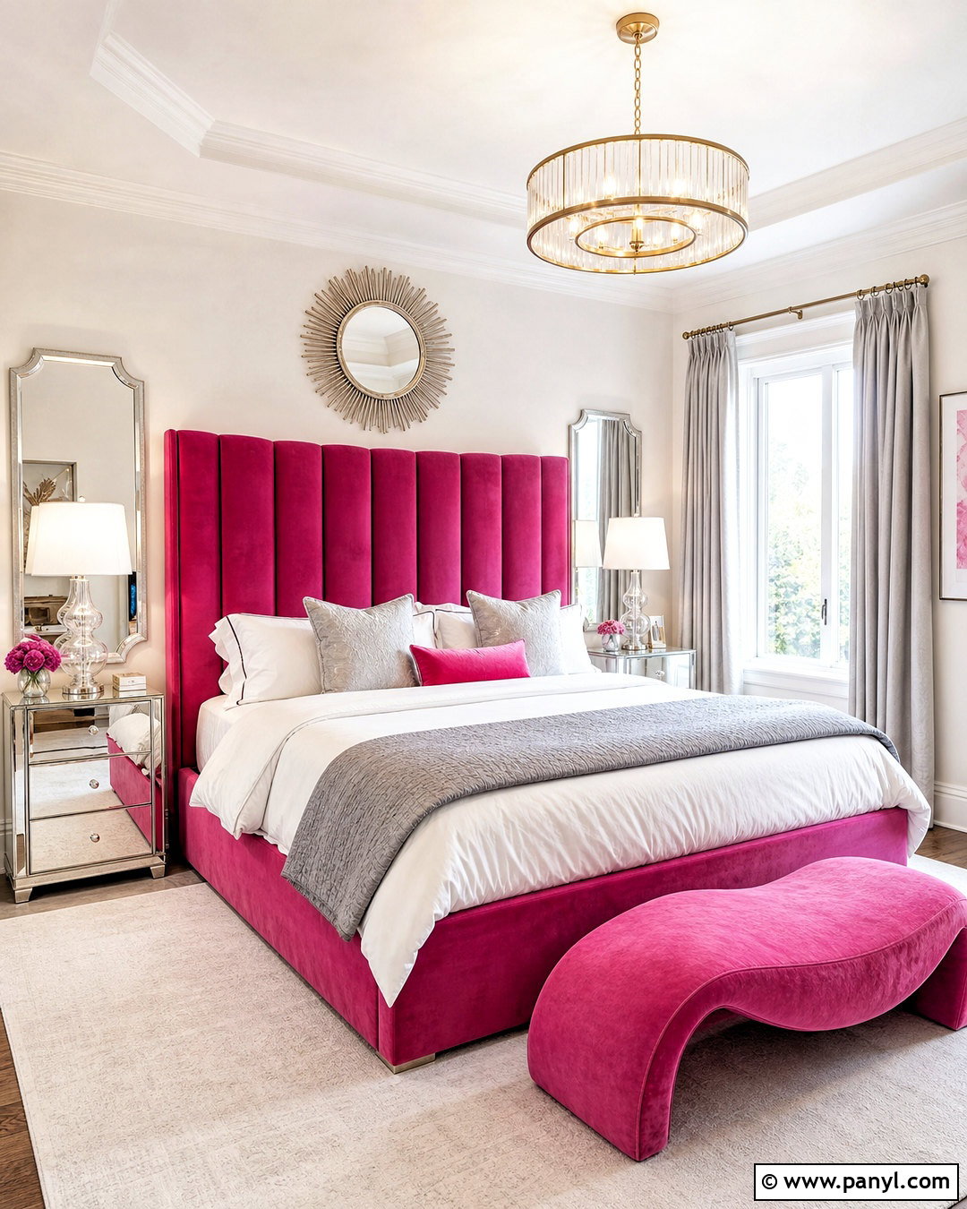 Hot Pink Glam Bedroom - 20 hot pink bedroom ideas