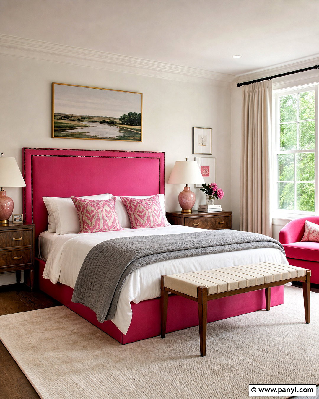 Hot Pink Guest Bedroom - 20 hot pink room ideas