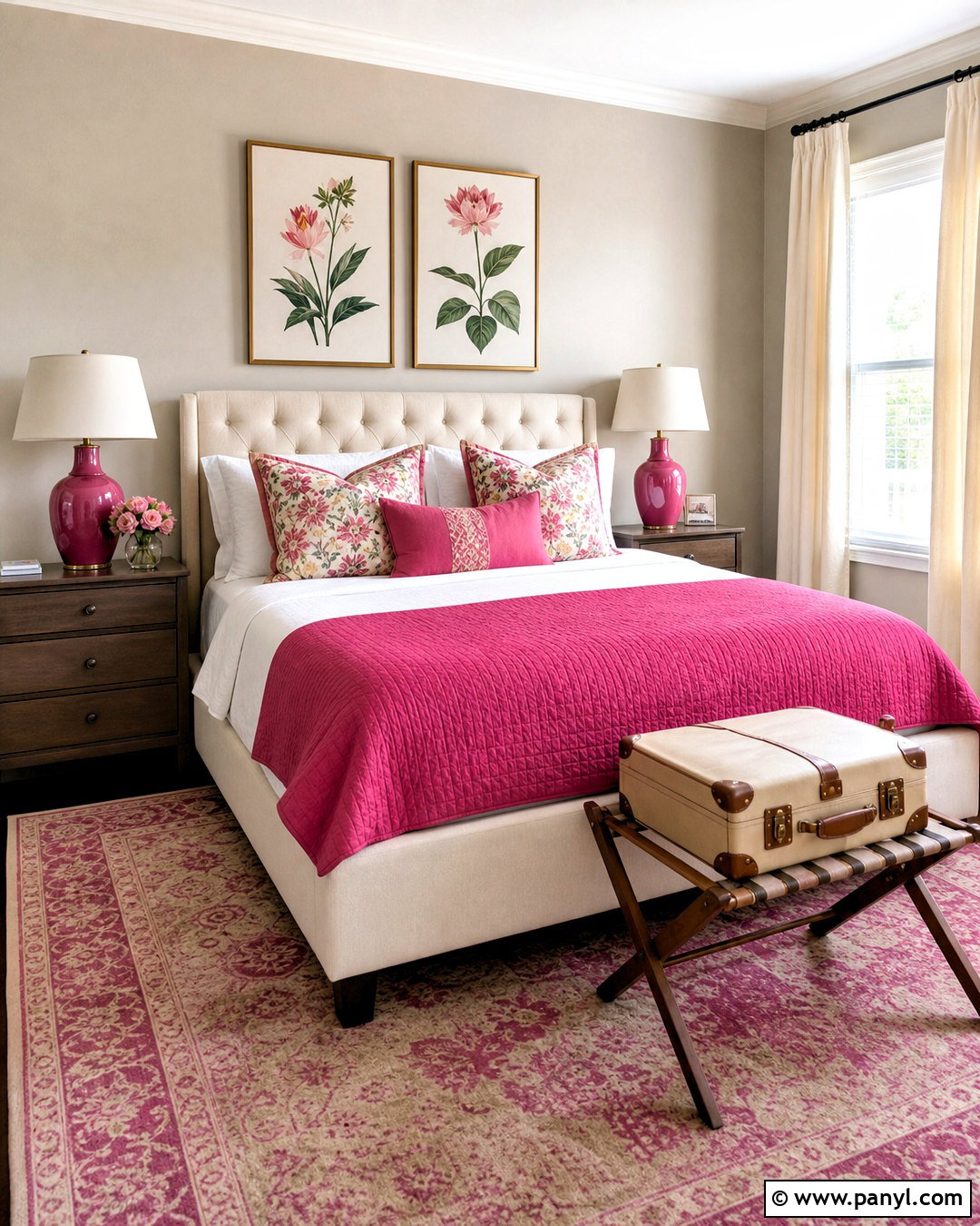 Hot Pink Guest Bedroom - 20 hot pink room decor ideas