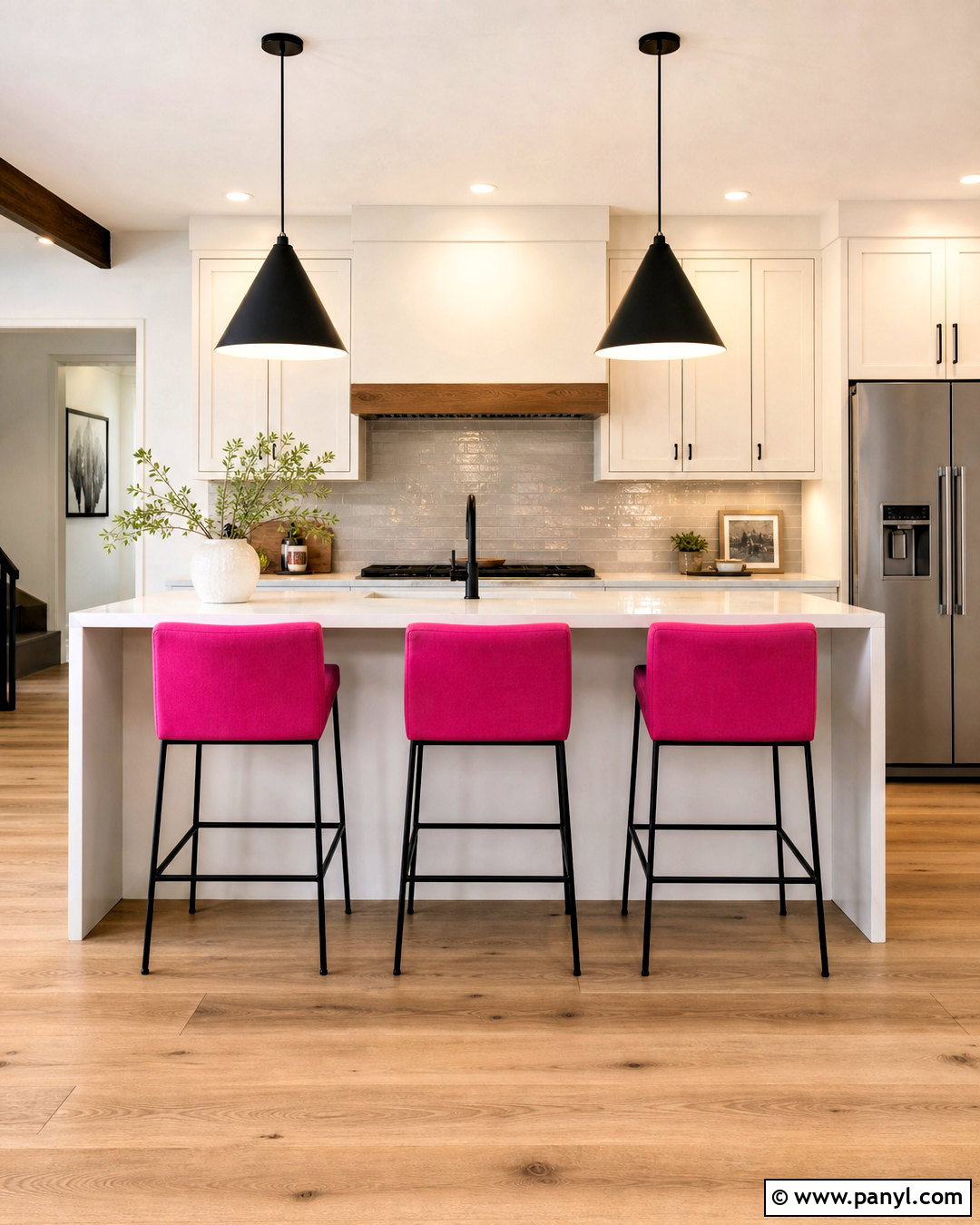 Hot Pink Kitchen Counter Stools - 20 hot pink furniture ideas