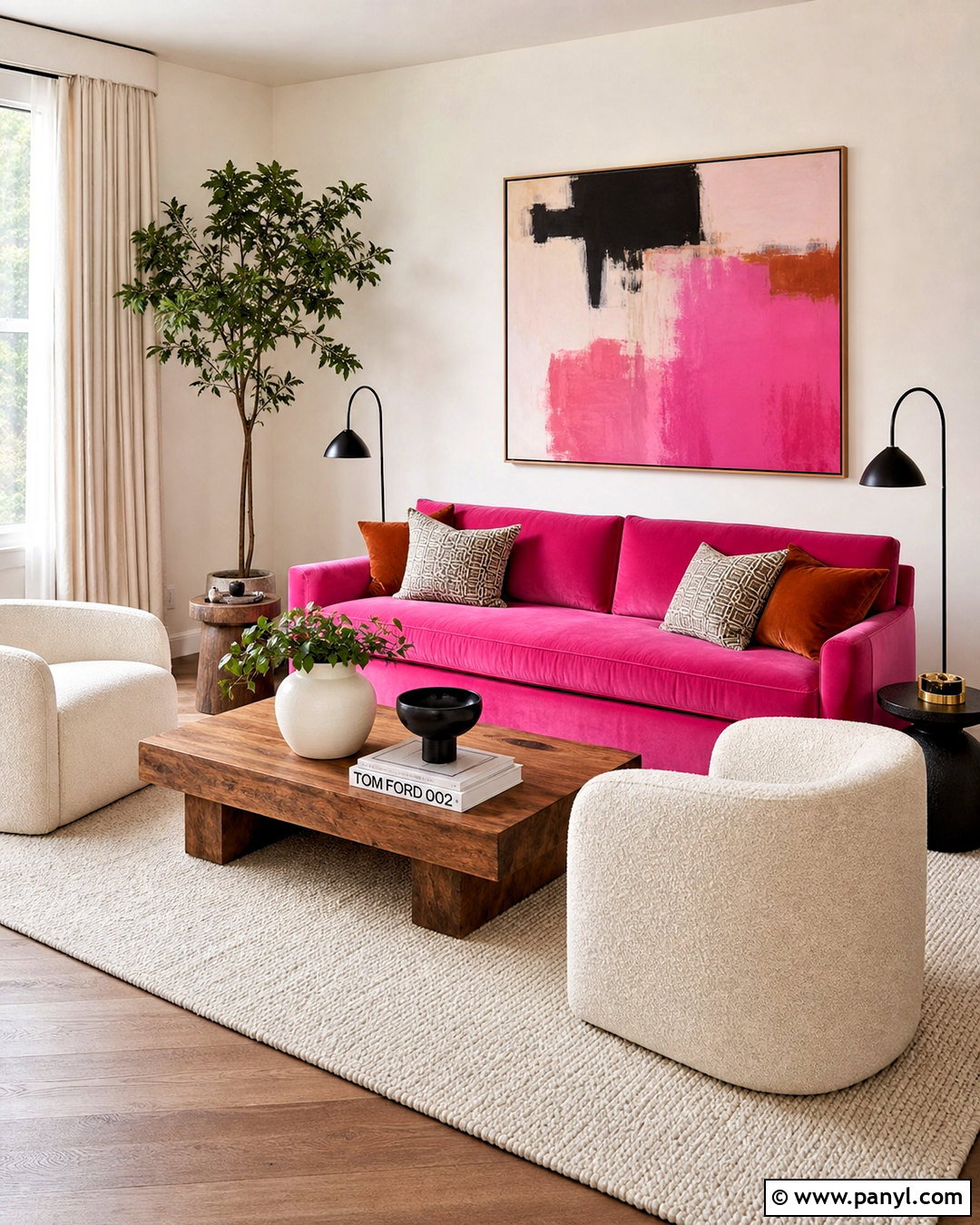 Hot Pink Living Room - 20 hot pink room ideas