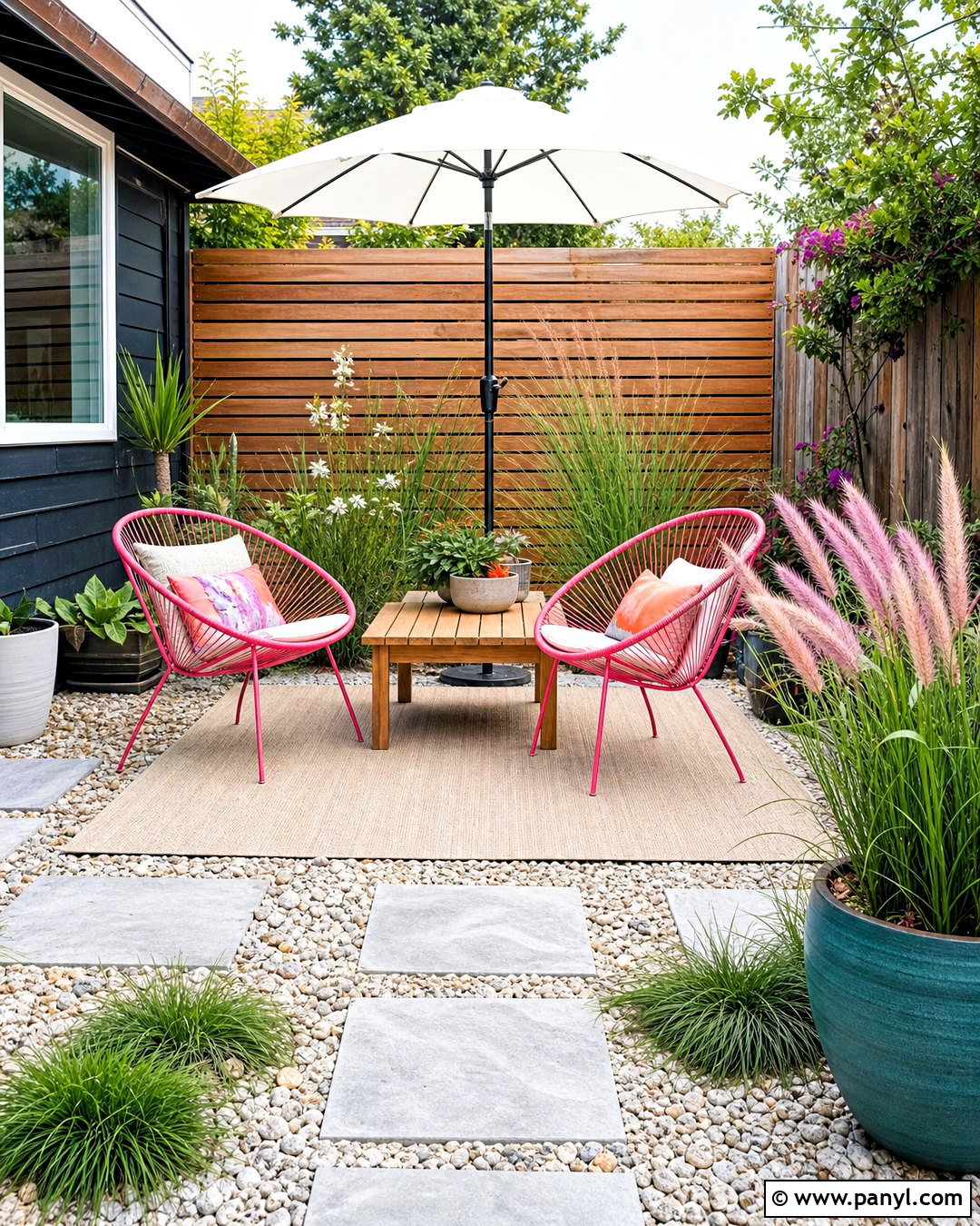 Hot Pink Patio Chairs With Natural Wood - 20 hot pink furniture ideas