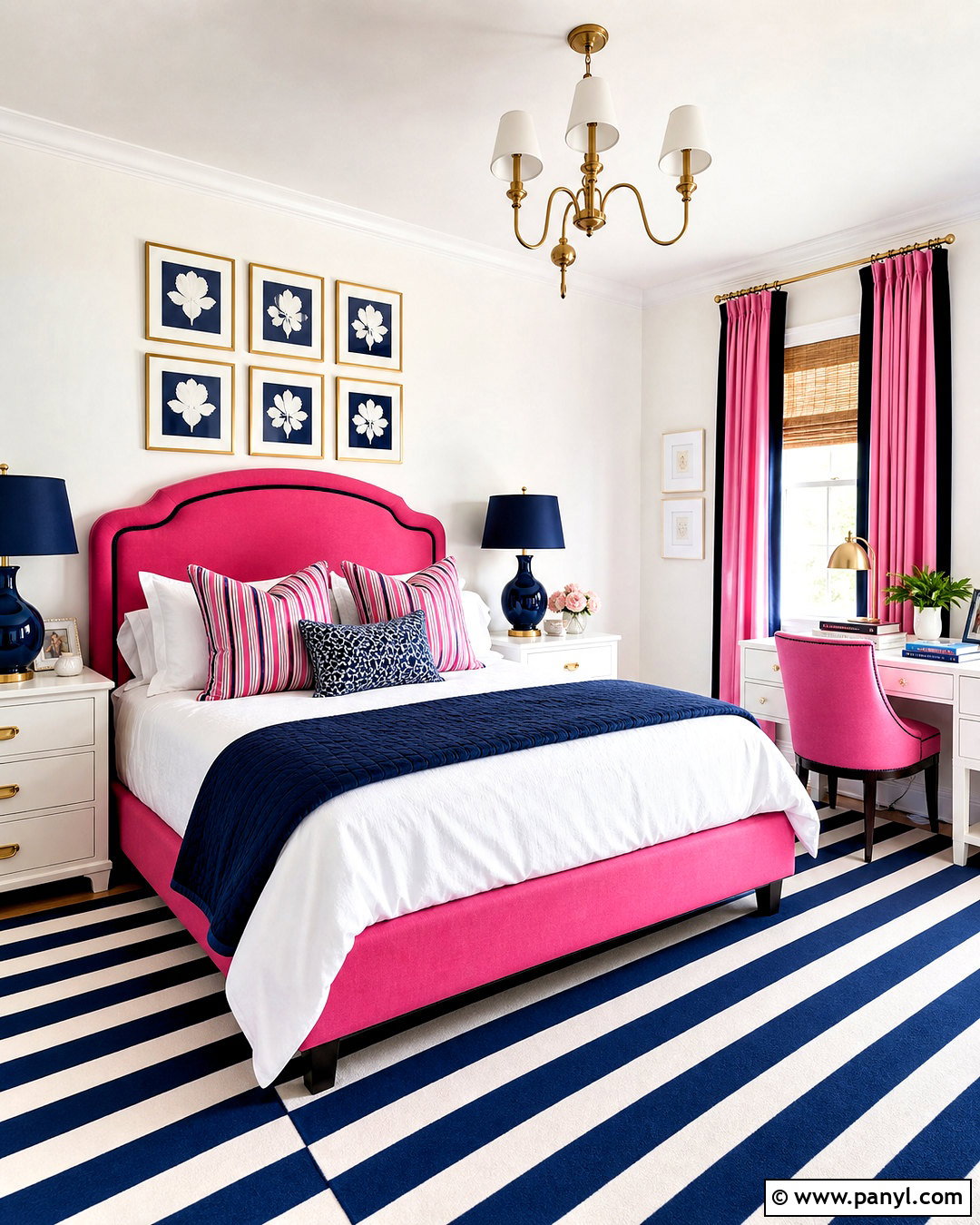 Hot Pink Preppy Room - 20 hot pink room aesthetic ideas