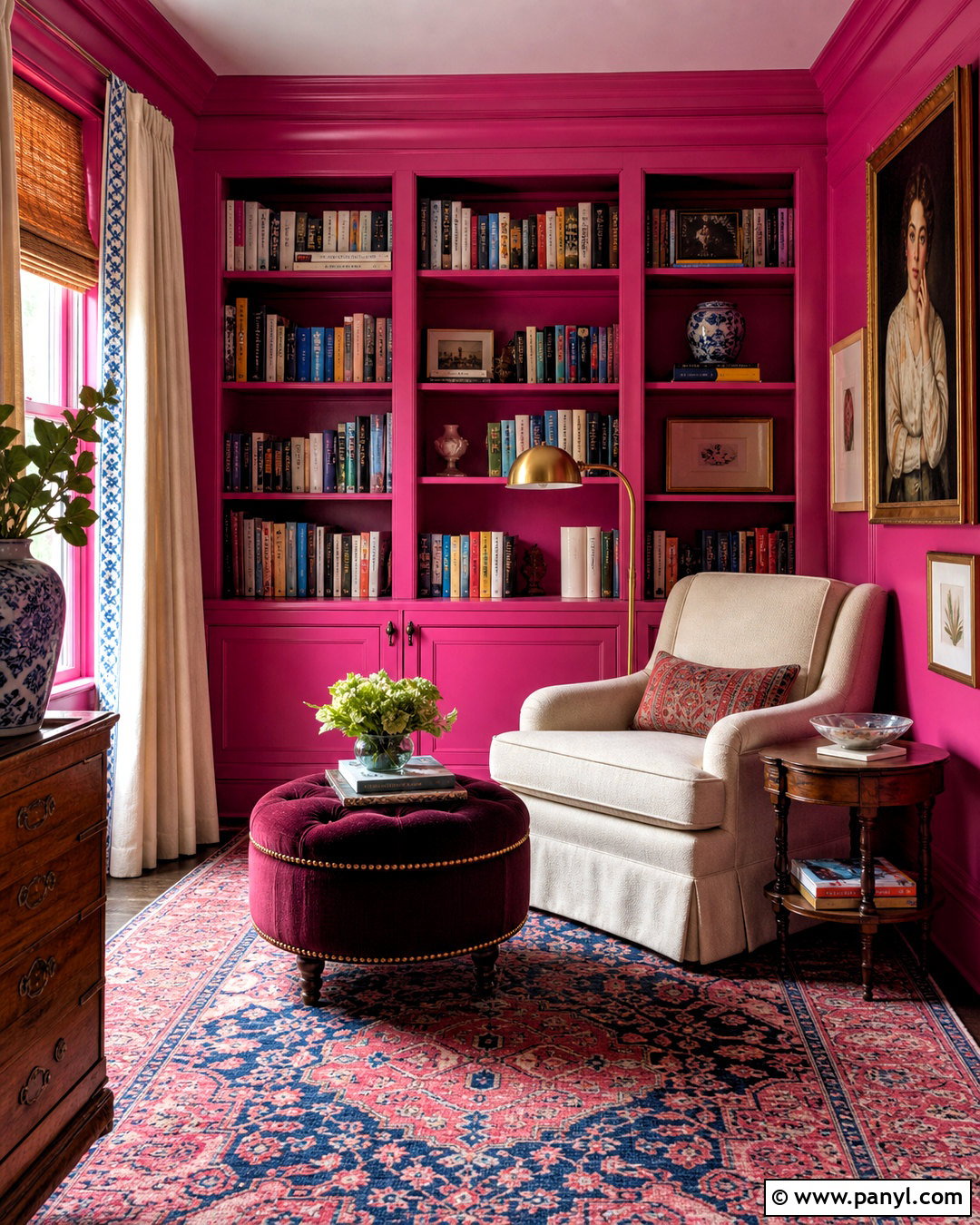 Hot Pink Reading Room - 20 hot pink room ideas