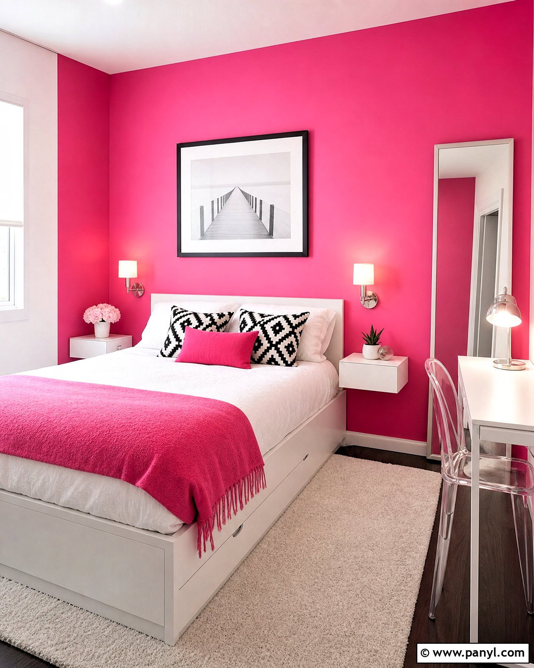 Hot Pink Small Room - 20 hot pink room aesthetic ideas