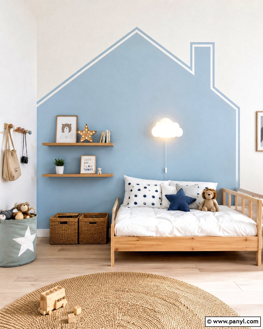 House Outline Painters Tape Wall - 20 painters tape wall ideas