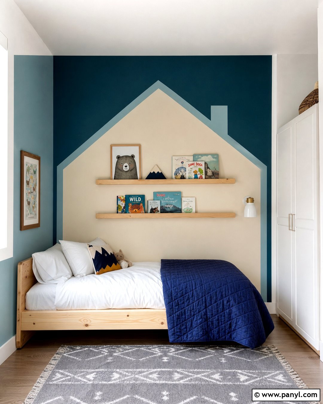 House Shape Geometric Wall Paint - 25 Geometric Wall Paint Kids