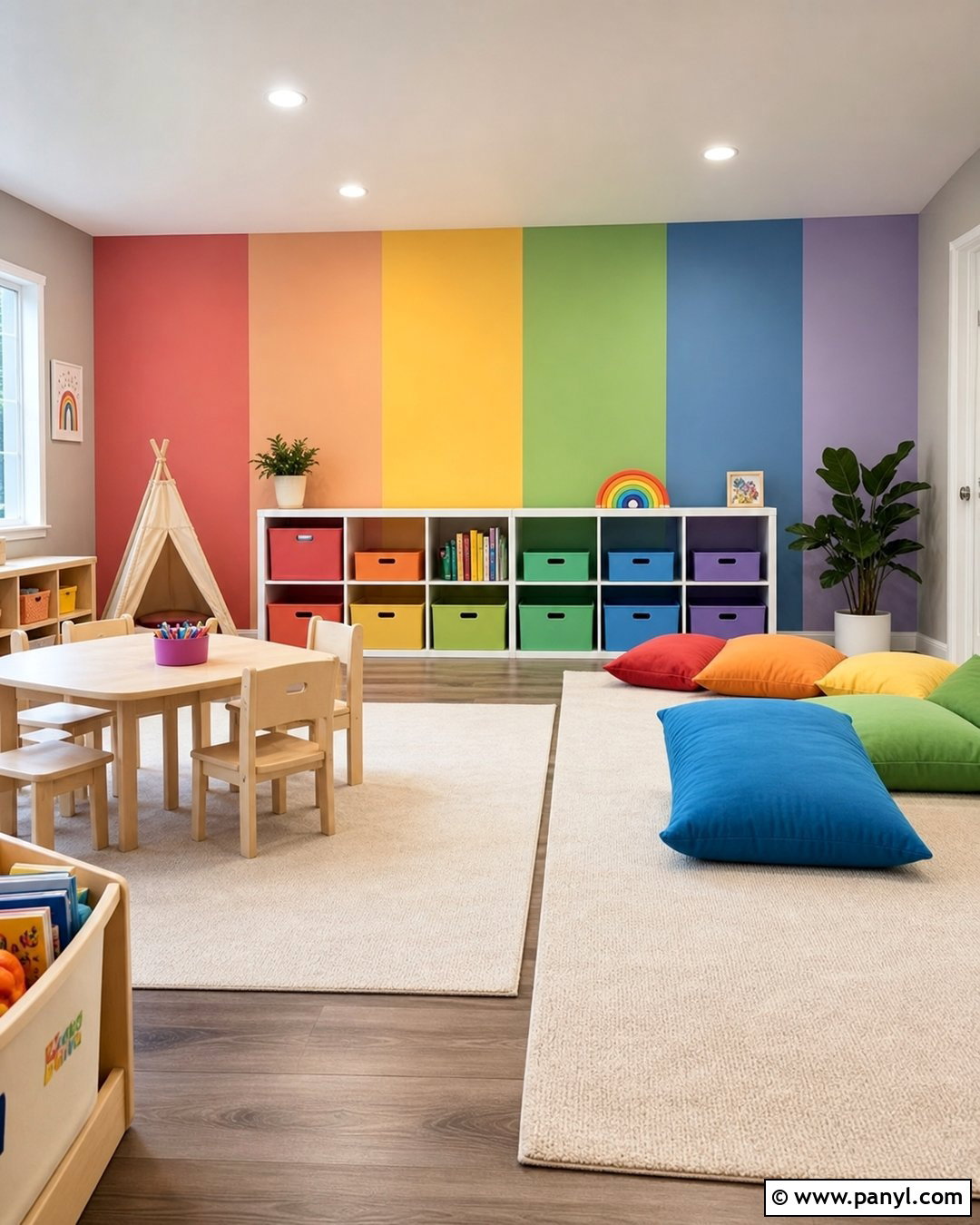 How To Paint A Rainbow Gradient Playroom Wall - 20 How To Paint A Gradient Wall Ideas