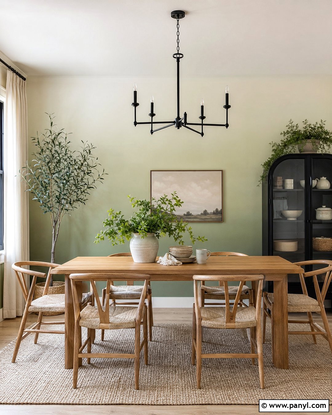 How To Paint A Sage Green Gradient Dining Room Wall - 20 How To Paint A Gradient Wall Ideas