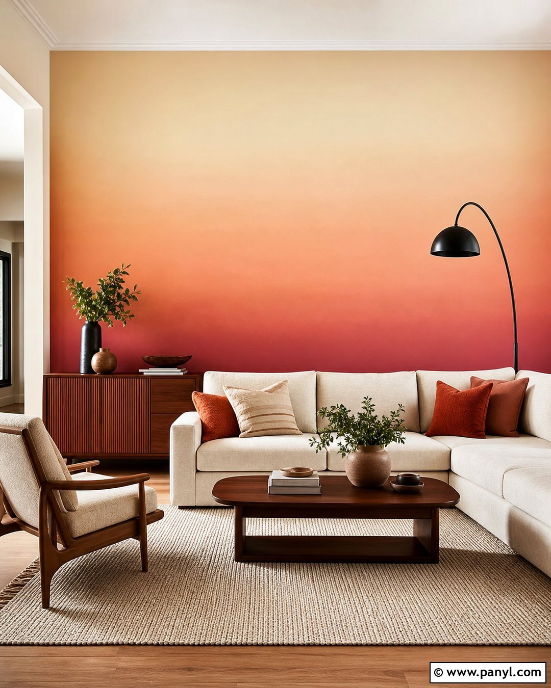 How To Paint A Sunset Gradient Living Room Wall - 20 How To Paint A Gradient Wall Ideas