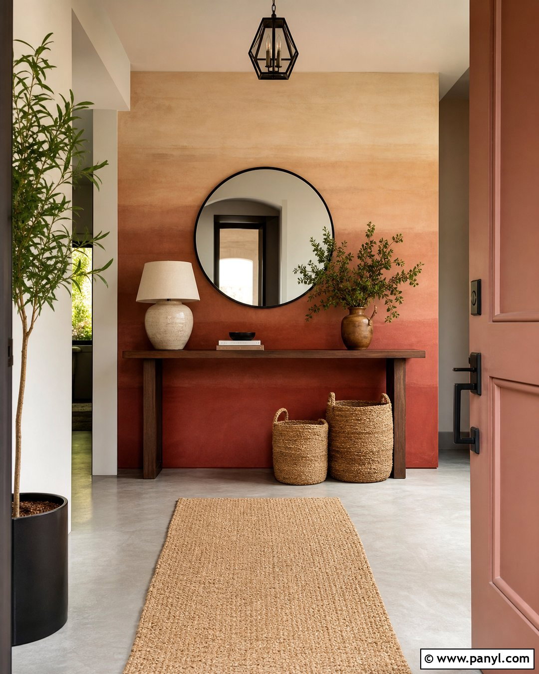 How To Paint A Terracotta Gradient Entryway Wall - 20 How To Paint A Gradient Wall Ideas
